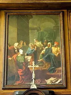 Provins, église St Ayoul, Jésus et les docteurs de la Loi