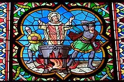 Vitrail du martyr de saint Guiriace, Provins