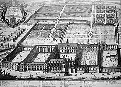 Plan du collège au XVIIe siècle.