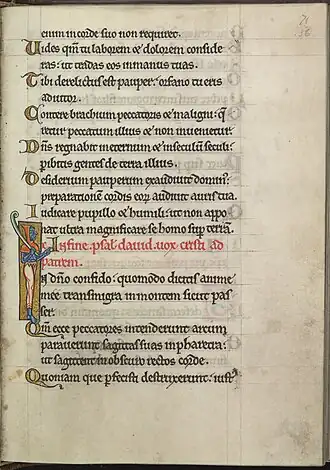 f36r : initiale longue