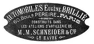 Publicité Eugène Brillié de 1907.