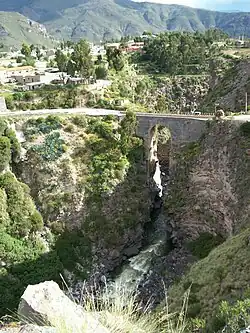 Pont "inca" à Chivay.