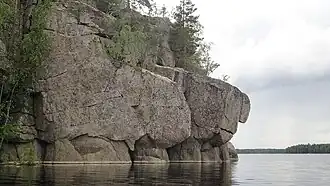 Sud de l'ile Väisälänsaari.