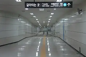 Passage de correspondance.