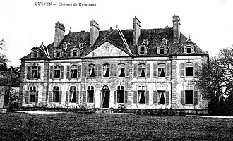 Le château de Kerrousseau au début du XXe&nbsp;siècle.