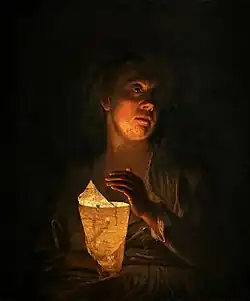 Femme avec une bougiePalais Łazienki (Varsovie)