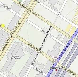 Localisation de Quartier chinois de Montréal