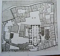 Quartier de la cathédrale Saint-Jean au XVIe&nbsp;siècle.