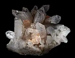 Quartz venant de Jessieville aux États-Unis, trouvé en 1973, conservé au Naturmuseum Dortmund&nbsp;(de) en Allemagne.