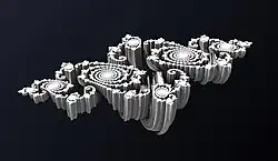 Quaternion Julia avec x=-0,75 et y=-0,14.