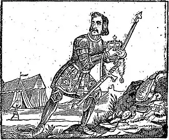 Maugis dérobant des objets de valeur à Charlemagne.