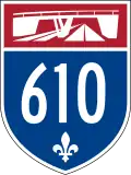 Panneau autoroute 610