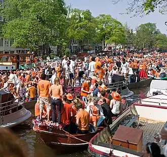 La fête de la Reine à Amsterdam, en 2011.
