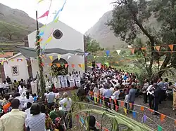 Cérémonie  religieuse à Queimadas.