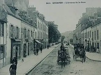 1880, l'avenue de la Gare.