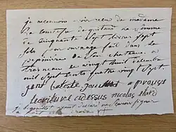 Gages du jardinier Jean-Baptiste Gouillot en 1787