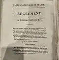 Règlement sur la décoration du Lys