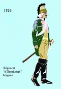 régiment d'Autichamp dragons de 1763 à 1776