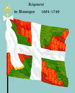 régiment de Bassigny de 1684 à 1749