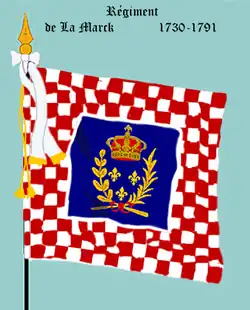 régiment de La Mark de 1730 à 1791.