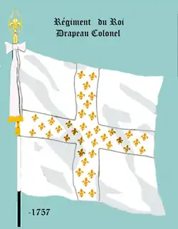 drapeau colonel de 1663 à 1757