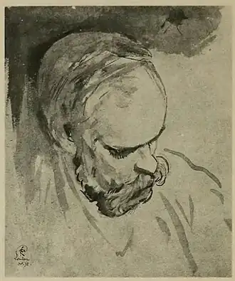 Paul Verlaine (1872), frontispice pour Verlaine Dessinateur.