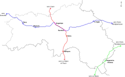 Carte ferroviaire de l'Orne