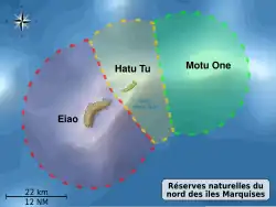Carte montrant les réserves naturelles.