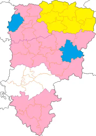 Nuance politique des candidats arrivés en tête dans chaque canton au 2e tour dans le département de l'Aisne.