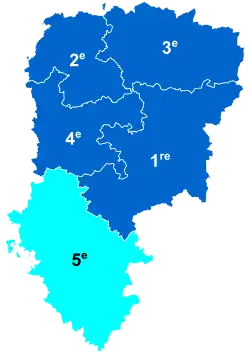 Nuance politique des députés élus dans chaque circonscription au 2e tour dans l'Aisne.