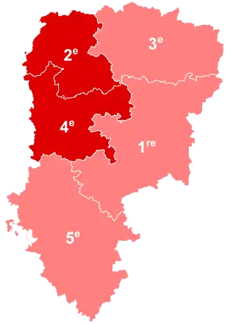 Nuance politique des députés élus dans chaque circonscription au 2e tour dans l'Aisne.
