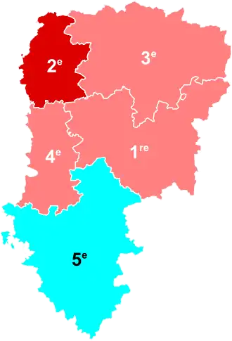 Nuance politique des députés élus dans chaque circonscription au 2e tour dans l'Aisne.