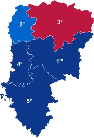 Nuance politique des députés élus dans chaque circonscription au 2e tour dans l'Aisne.