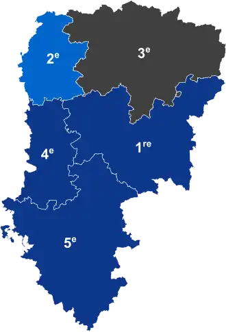 Nuance politique des députés élus dans chaque circonscription au 2e tour dans l'Aisne.