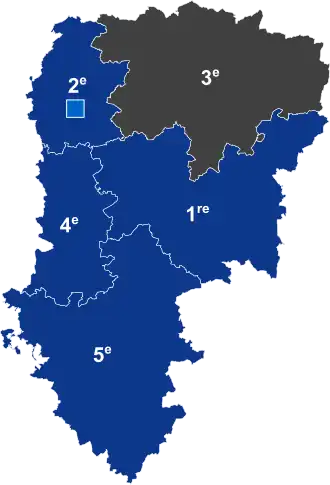 Nuance politique des candidats arrivés en tête ou élu dans chaque circonscription au 1er tour dans l'Aisne avec celle des candidats se maintenant au second tour.