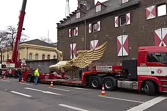 Plateau, 2&nbsp;essieux, surbaissé, à col-de-cygne (Allemagne).