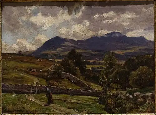 Cadair Idris, au nord du Pays de Galles, 1918.