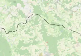 la ligne sur openstreetsmap.