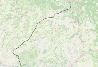 Voir la carte de la ligne.