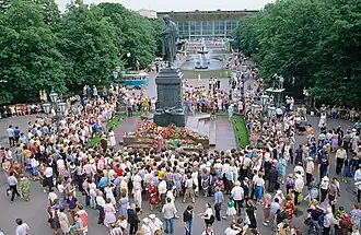 Statue d'Alexandre Pouchkine, place Pouchkine.