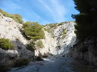 Une manifestation de la faille de Niguelas&nbsp;(es)
