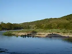 La Moselle dans la réserve naturelle régionale de la Moselle sauvage.