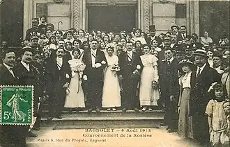 Couronnement de la rosière de Bagnolet 1913.