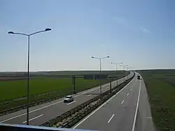 L'autoroute A1 près de la &nbsp;16 Beška.