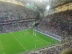 Le quart de finale entre l’Angleterre et les Fidji à Marseille.