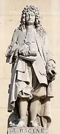 Statue de Racine au Louvre.