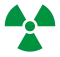 Symbole pour une zone radioactive contrôlée.