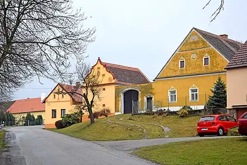 Maisons à Radošovice.
