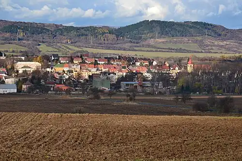 Radonice : vue générale.