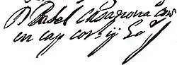 signature de Rafael Casanova i Comes